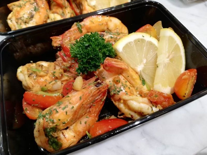 รูปกุ้งผัดเนยกระเทีย