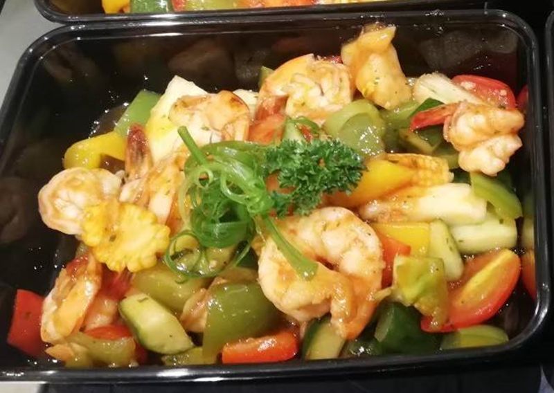 รูปกุ้งผัดเปรี้ยวหวาน