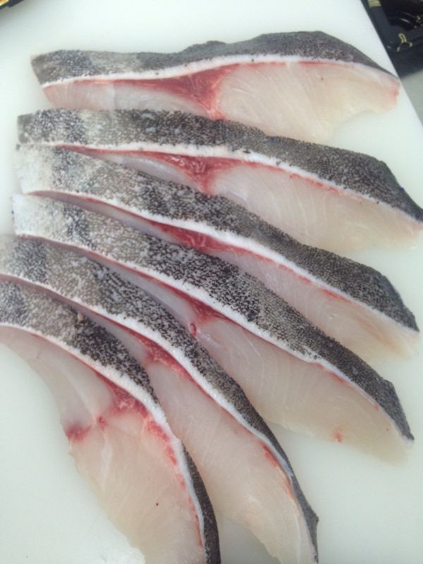 รูปเนื้อช่อนทะเลsteak150กรัม